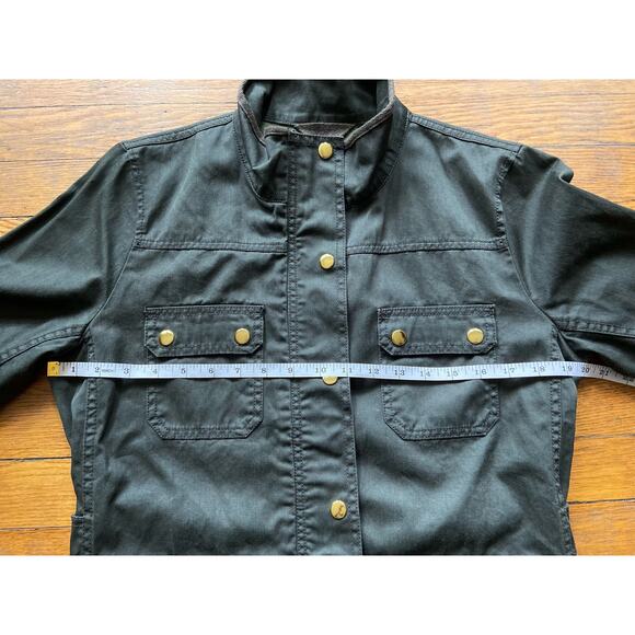 JCREW Green Cotton Utility Jacket sz M - Picture 8 of 10